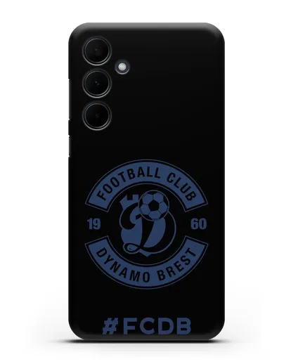 Чехол с логотипом ФК Динамо Брест и надписью #FCDB силиконовый для Samsung Galaxy A55 [SM-A556]