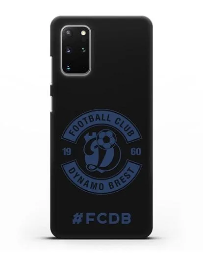 Чехол с логотипом ФК Динамо Брест и надписью #FCDB силиконовый для Samsung Galaxy S20 Plus [SM-G985F]