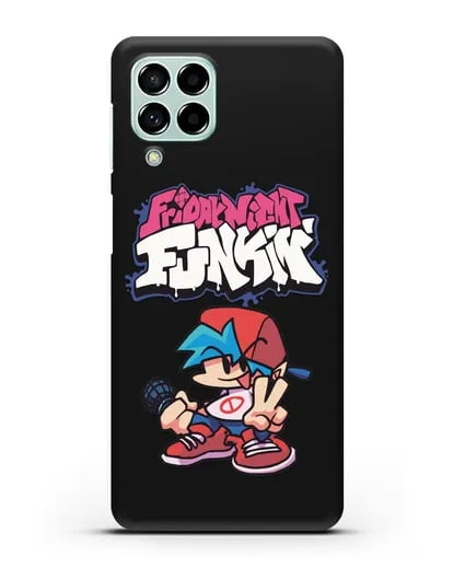 Чехол Friday Night Funkin (Фрайдей Найт Фанкин) - Парень силиконовый для Samsung Galaxy M53 [SM-M536]