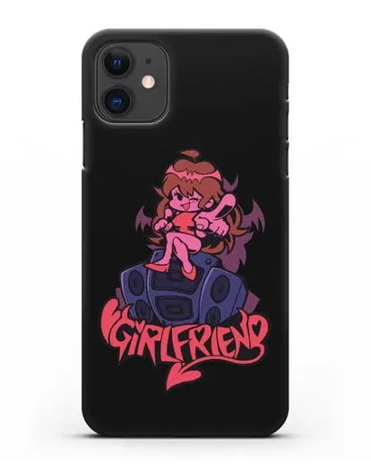 Чехол Friday Night Funkin (Фрайдей Найт Фанкин) - Девушка силиконовый для iPhone 11