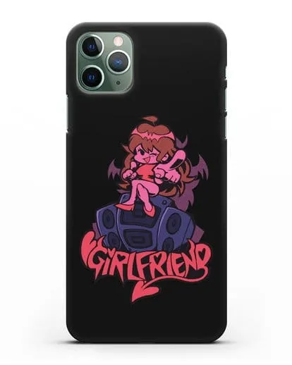 Чехол Friday Night Funkin (Фрайдей Найт Фанкин) - Девушка силиконовый для iPhone 11 Pro Max