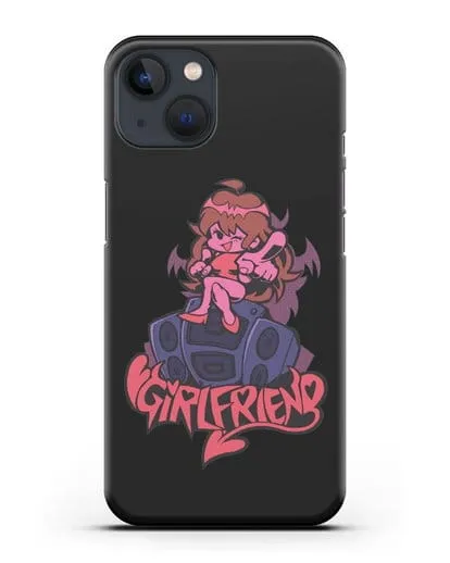 Чехол Friday Night Funkin (Фрайдей Найт Фанкин) - Девушка силиконовый для iPhone 13 Mini