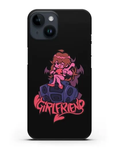 Чехол Friday Night Funkin (Фрайдей Найт Фанкин) - Девушка силиконовый для iPhone 14