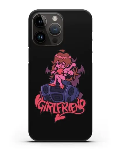 Чехол Friday Night Funkin (Фрайдей Найт Фанкин) - Девушка силиконовый для iPhone 14 Pro Max