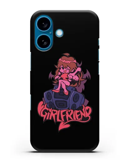 Чехол Friday Night Funkin (Фрайдей Найт Фанкин) - Девушка силиконовый для iPhone 16