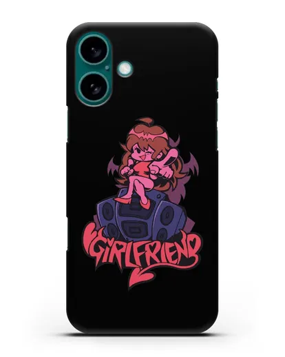 Чехол Friday Night Funkin (Фрайдей Найт Фанкин) - Девушка силиконовый для iPhone 16 Plus