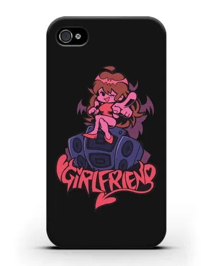 Чехол Friday Night Funkin (Фрайдей Найт Фанкин) - Девушка силиконовый для iPhone 4/4s