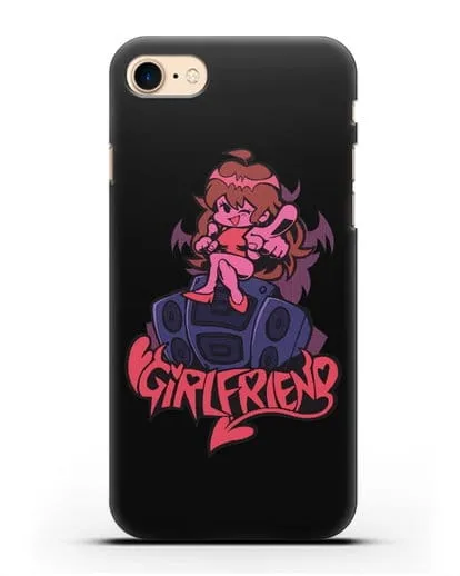 Чехол Friday Night Funkin (Фрайдей Найт Фанкин) - Девушка силиконовый для iPhone 8
