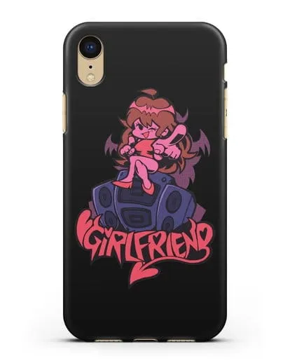 Чехол Friday Night Funkin (Фрайдей Найт Фанкин) - Девушка силиконовый для iPhone XR