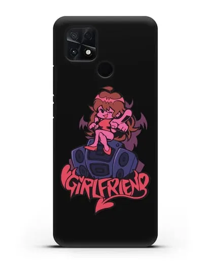 Чехол Friday Night Funkin (Фрайдей Найт Фанкин) - Девушка силиконовый для Xiaomi Poco C40