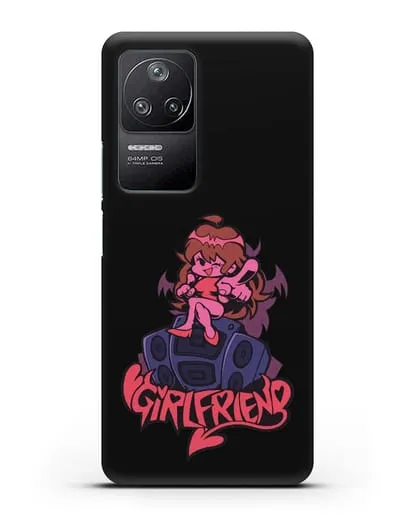 Чехол Friday Night Funkin (Фрайдей Найт Фанкин) - Девушка силиконовый для Xiaomi Poco F4