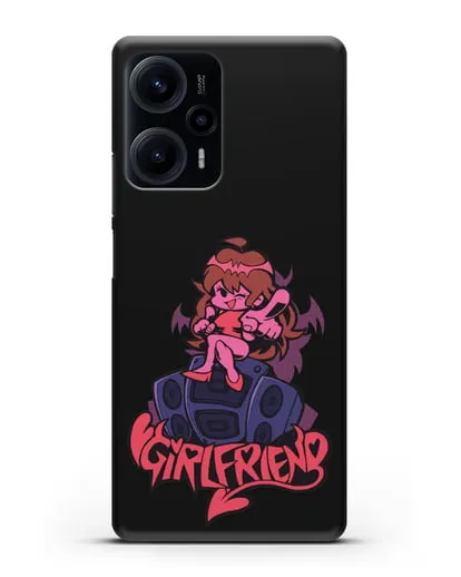 Чехол Friday Night Funkin (Фрайдей Найт Фанкин) - Девушка силиконовый для Xiaomi Poco F5