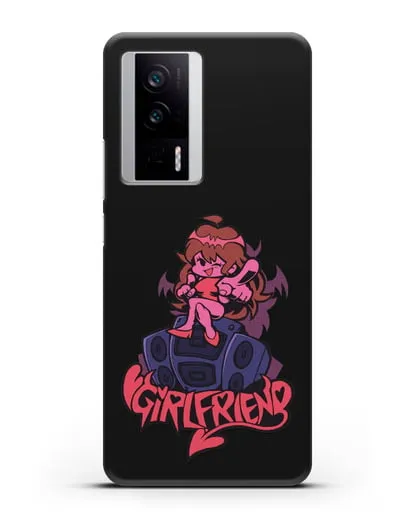 Чехол Friday Night Funkin (Фрайдей Найт Фанкин) - Девушка силиконовый для Xiaomi Poco F5 Pro