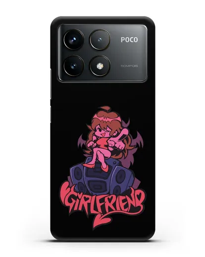 Чехол Friday Night Funkin (Фрайдей Найт Фанкин) - Девушка силиконовый для Xiaomi Poco F6 Pro