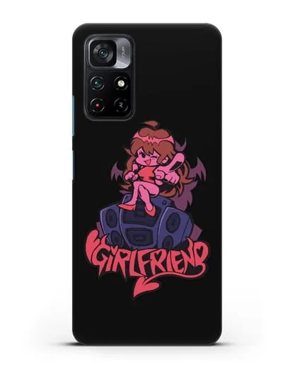 Чехол Friday Night Funkin (Фрайдей Найт Фанкин) - Девушка силиконовый для Xiaomi Poco M4 Pro 5G