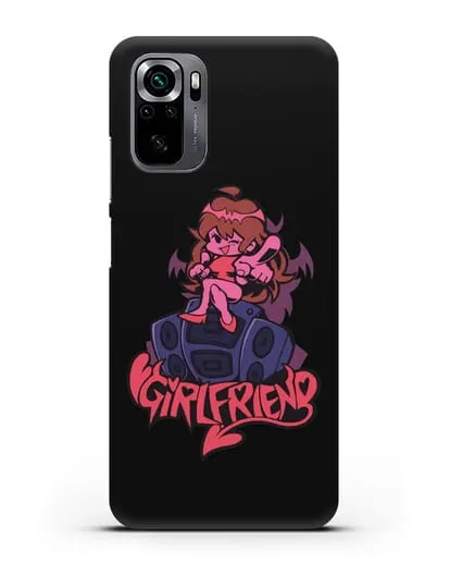 Чехол Friday Night Funkin (Фрайдей Найт Фанкин) - Девушка силиконовый для Xiaomi Poco M5s