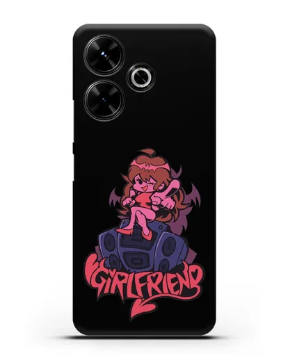 Чехол Friday Night Funkin (Фрайдей Найт Фанкин) - Девушка силиконовый для Xiaomi Poco M6