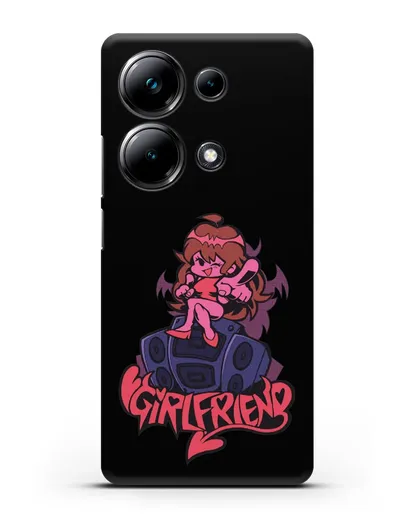 Чехол Friday Night Funkin (Фрайдей Найт Фанкин) - Девушка силиконовый для Xiaomi Poco M6 Pro