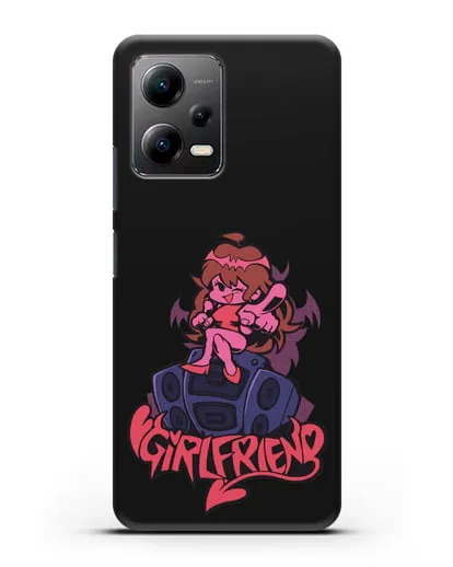 Чехол Friday Night Funkin (Фрайдей Найт Фанкин) - Девушка силиконовый для Xiaomi Poco X5