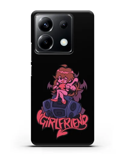 Чехол Friday Night Funkin (Фрайдей Найт Фанкин) - Девушка силиконовый для Xiaomi Poco X6