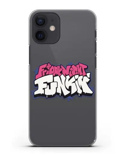 Чехол с логотипом Friday Night Funkin (Фрайдей Найт Фанкин) силиконовый для iPhone 12 mini