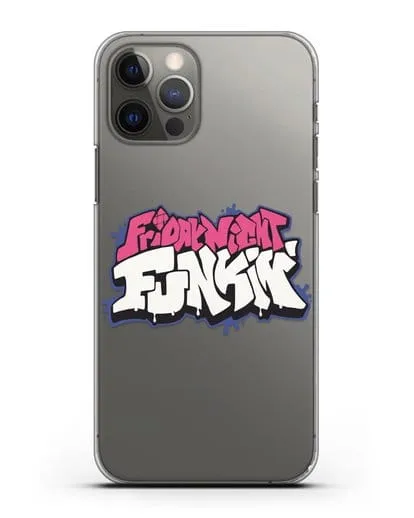 Чехол с логотипом Friday Night Funkin (Фрайдей Найт Фанкин) силиконовый для iPhone 12 Pro