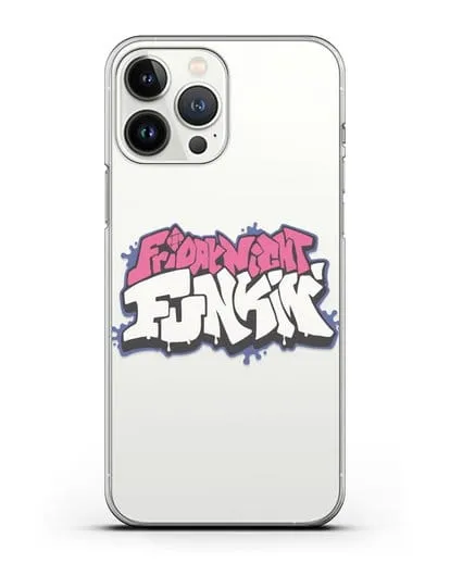 Чехол с логотипом Friday Night Funkin (Фрайдей Найт Фанкин) силиконовый для iPhone 13 Pro Max