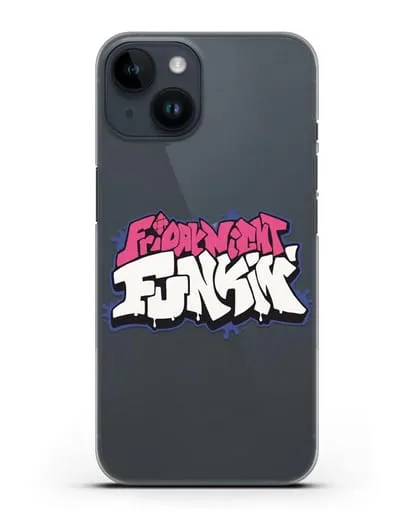 Чехол с логотипом Friday Night Funkin (Фрайдей Найт Фанкин) силиконовый для iPhone 14