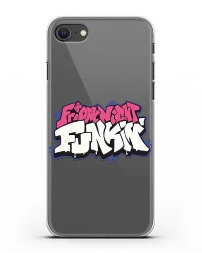 Чехол с логотипом Friday Night Funkin (Фрайдей Найт Фанкин) силиконовый для iPhone SE 2020