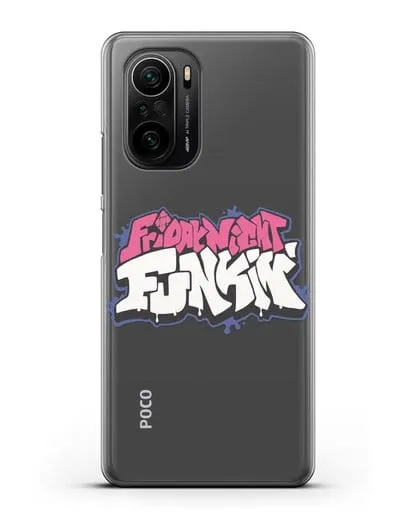 Чехол с логотипом Friday Night Funkin (Фрайдей Найт Фанкин) силиконовый для Xiaomi Poco F3 Pro