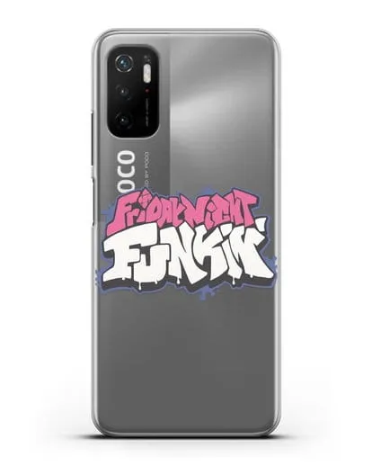 Чехол с логотипом Friday Night Funkin (Фрайдей Найт Фанкин) силиконовый для Xiaomi Poco M3 Pro