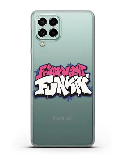 Чехол с логотипом Friday Night Funkin (Фрайдей Найт Фанкин) силиконовый для Samsung Galaxy M53 [SM-M536]