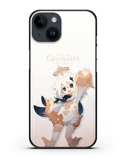 Чехол Genshin Impact (Геншин Импакт) - Паймон силиконовый для iPhone 14