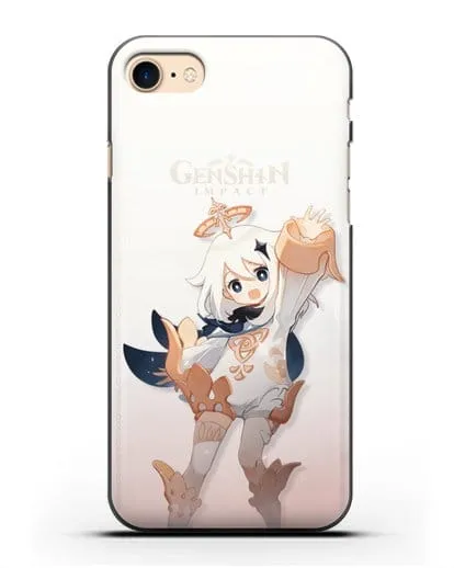 Чехол Genshin Impact (Геншин Импакт) - Паймон силиконовый для iPhone 8