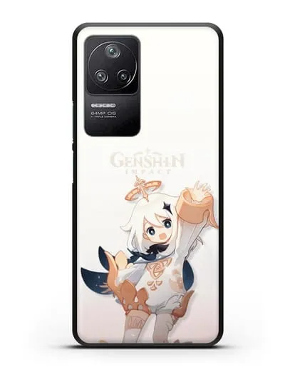 Чехол Genshin Impact (Геншин Импакт) - Паймон силиконовый для Xiaomi Poco F4