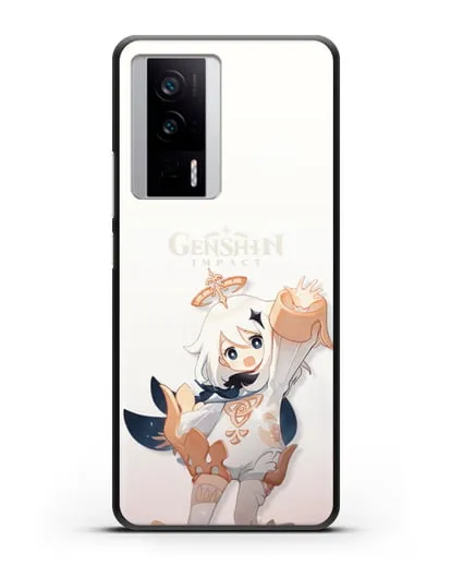 Чехол Genshin Impact (Геншин Импакт) - Паймон силиконовый для Xiaomi Poco F5 Pro