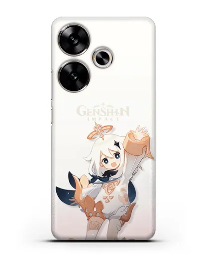 Чехол Genshin Impact (Геншин Импакт) - Паймон силиконовый для Xiaomi Poco F6