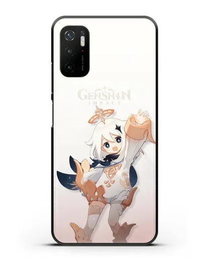 Чехол Genshin Impact (Геншин Импакт) - Паймон силиконовый для Xiaomi Poco M3 Pro