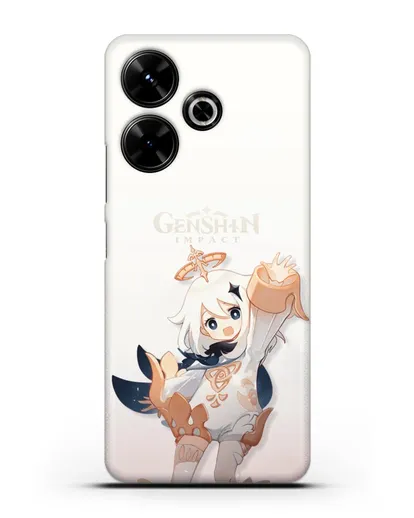 Чехол Genshin Impact (Геншин Импакт) - Паймон силиконовый для Xiaomi Poco M6