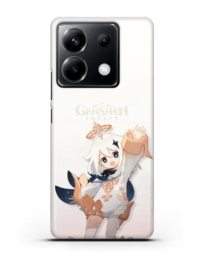 Чехол Genshin Impact (Геншин Импакт) - Паймон силиконовый для Xiaomi Poco X6