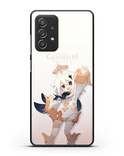 Чехол Genshin Impact (Геншин Импакт) - Паймон силиконовый для Samsung Galaxy A53