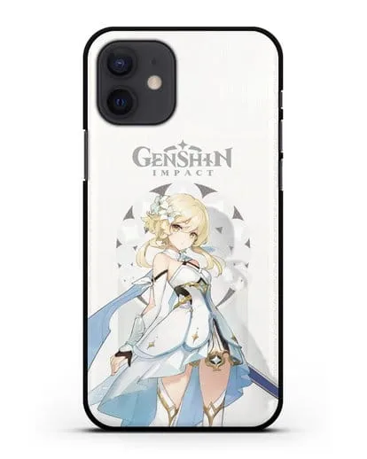 Чехол Genshin Impact (Геншин Импакт) - Люмин силиконовый для iPhone 12