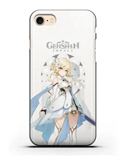 Чехол Genshin Impact (Геншин Импакт) - Люмин силиконовый для iPhone 8