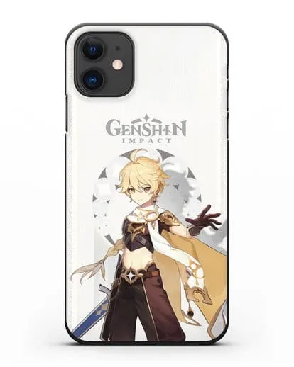 Чехол Genshin Impact (Геншин Импакт) - Итэр силиконовый для iPhone 11