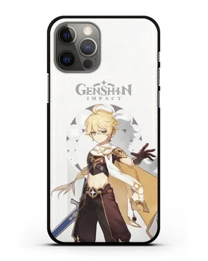 Чехол Genshin Impact (Геншин Импакт) - Итэр силиконовый для iPhone 12 Pro