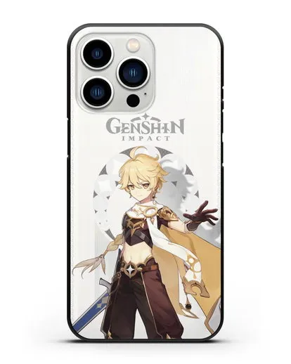 Чехол Genshin Impact (Геншин Импакт) - Итэр силиконовый для iPhone 13 Pro