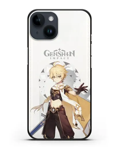Чехол Genshin Impact (Геншин Импакт) - Итэр силиконовый для iPhone 14