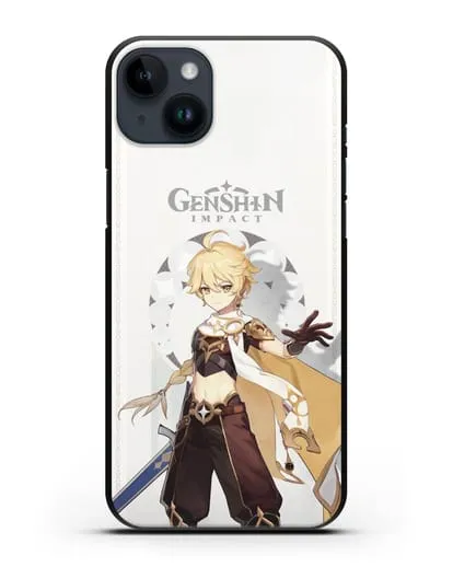 Чехол Genshin Impact (Геншин Импакт) - Итэр силиконовый для iPhone 14 Plus