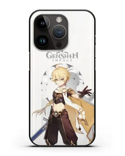 Чехол Genshin Impact (Геншин Импакт) - Итэр силиконовый для iPhone 14 Pro