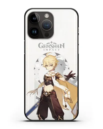 Чехол Genshin Impact (Геншин Импакт) - Итэр силиконовый для iPhone 14 Pro Max